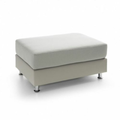 XXL Club Fußhocker Club Lounge Hocker Leder Textil Ottoman Designer Pufa