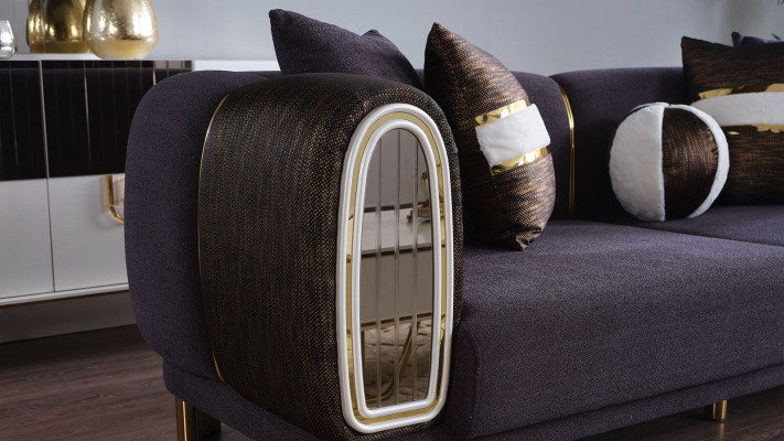 Prestigeträchtige 3+3+1 Wohnzimmer Garnitur Wohnzimmer set zwei Sofas und sessel Neu