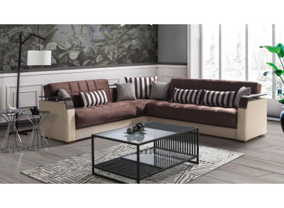 Ecksofa Wohnlandschaft Beige L-Form Sofa Wohnzimmer Ecksofas Luxus 315 x 245
