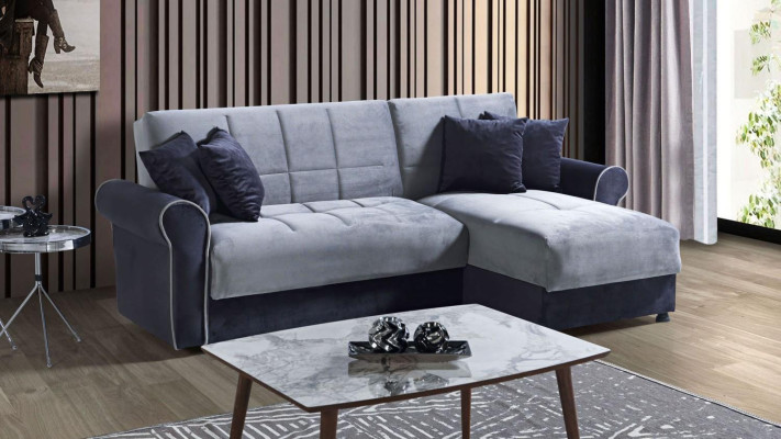 Ecksofa L-Form Textil Eckcouch Sofa Polster Premium Couch L Form Modern Neu 1