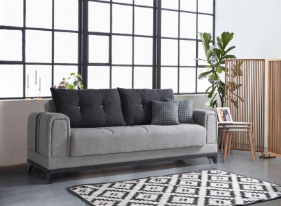 Wohnzimmer Luxus Sofa 3 Sitzer Relax Sofas Modern Grau Relax 3 Sitzer Couchen