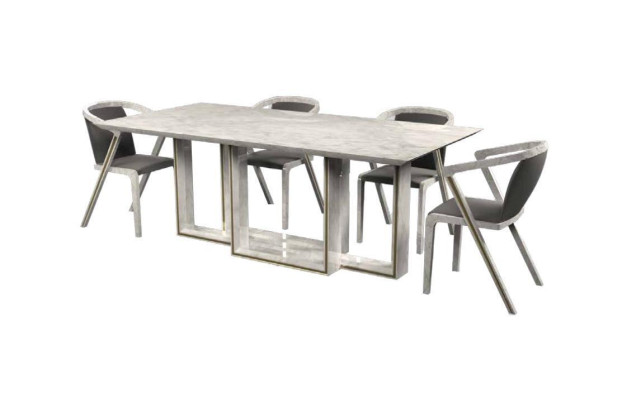 Essgruppe Esstisch 6x Stühle Modernen Tisch Luxus Möbel Esszimmer 7tlg