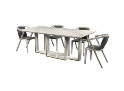 Essgruppe Esstisch 6x Stühle Modernen Tisch Luxus Möbel Esszimmer 7tlg