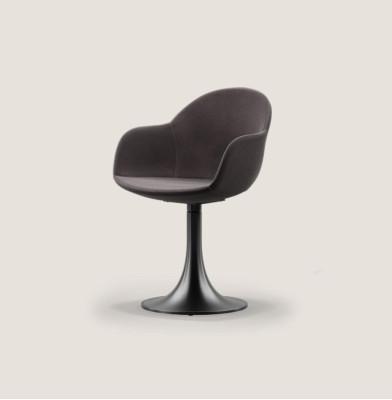 Designer Schwarzer Esszimmer Stuhl Mit Edelstahlfuß Luxus Einsitzer Neu