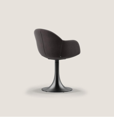 Designer Schwarzer Esszimmer Stuhl Mit Edelstahlfuß Luxus Einsitzer Neu