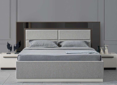 Bett 2x Nachttische 3 tlg. Schlafzimmer Design Luxus Italienische Stil