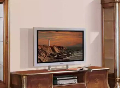 Braunes TV-Regal rtv Sideboard Wohnzimmer Möbel Holz Ständer Kommode