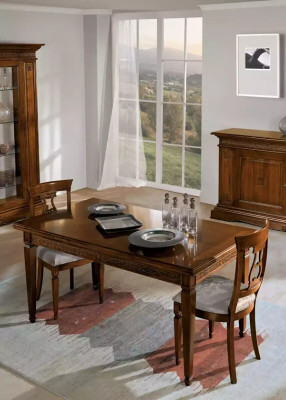 Komplett Esstisch 4x Stühle Esszimmer Set Ess Gruppe Braun Tisch 5tlg
