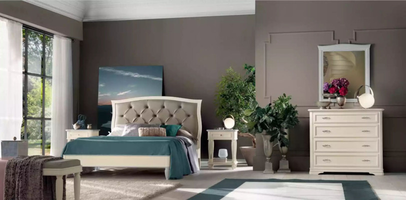 Bett 2x Nachttische 3 tlg. Schlafzimmer Set Design Modern Luxus Gruppe