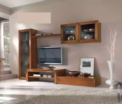 Wohnwand Schrankwand Wohnzimmer Schrank Vitrine Sideboard Wohnwände