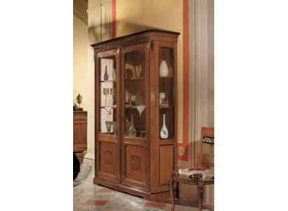 Italienische Möbel Design Holz Klassische Stil Vitrine Schrank Regal