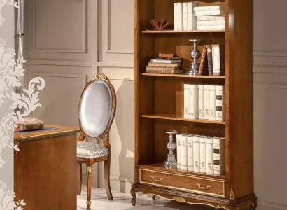Bücherregal für das Wohnzimmer Klassische braune Möbel Holzregale