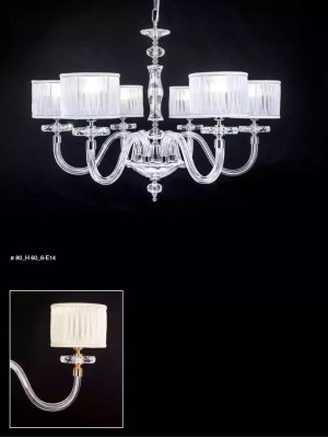 Deckenlampe Deckenleuchter Lüster Kronleuchter Glas Weiß Lampen Antik Stil
