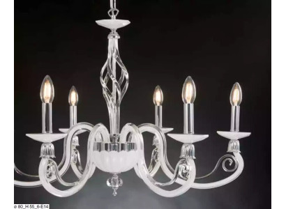Deckenlampe Lüster Kristall Lampe Luxus Deckenleuchter Weiß Kronleuchter