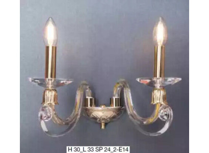 Klassische Wandleuchte Lampe Kronleuchter Wandlampen Leuchte Kristall