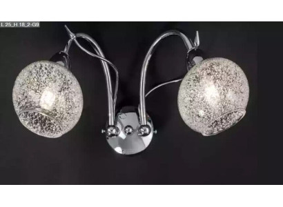 Luxuriöser Wandleuchte Grau 2x Lampen Rundform Deko