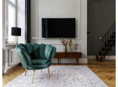 Sessel Club Lounge Stuhl Polster Sofa 1 Sitzer Relax Fernseh Grün 
