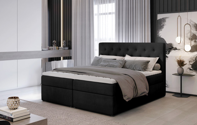 Bett Polster Design Luxus Hotel Betten Ehe 180x200cm Schlaf Zimmer Stoff