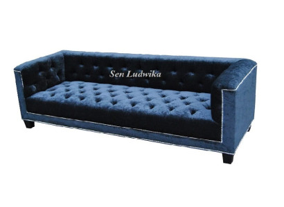 Elegante Design Couch Polster Chesterfield Sofa Couchen Sofas Dreisitzer Samt