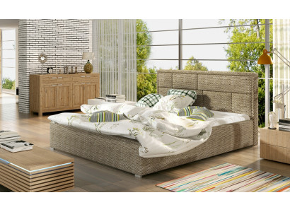 Designer Bett Schlafzimmer Betten Textil Hotel Luxus Polster Robustes