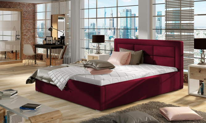 Designer Bett Schlafzimmer Betten Textil Deko Hotel Luxus Polster Robustes
