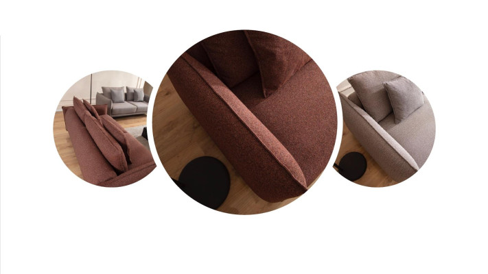 Wohnzimmer Sofa Couch Möbel Einrichtung Couch braun Sofas Couches neu