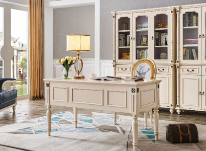 Schreibtisch Sessel Aktenschrank Office Set Klassisch Büro Einrichtung Neu 3 tlg
