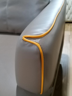 Ecksofa Eckcouch Sofa Polster Ecke Couch Leder Luxuriöse Wohnzimmer Eckgarnitur