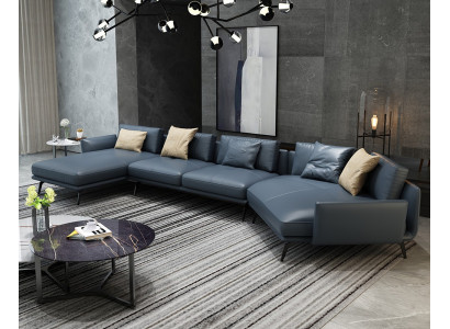 Italienische Möbel Wohnzimmer Ecksofa Couch Polster Luxus Sofa Eckgarnitur