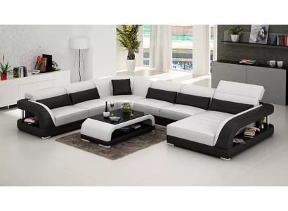 Design Ecksofa Wohnzimmer Möbel Moderne Eckcouch Lederpolster Couch