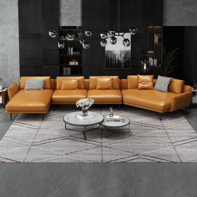 Sofa U-Form Ledeh Wohnlandschaft Garnitur Design Moderrsofa Coucn Sofas Turkis
