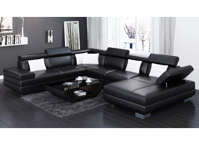 Ecksofa Wohnzimmer Design Moderne Eckcouch Lederpolster Couch Sofa