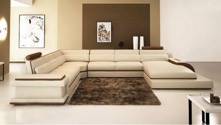 Moderne Wohnlandschaft Ecksofa Sofa Couch Polster Eckgarnitur 2tlg.