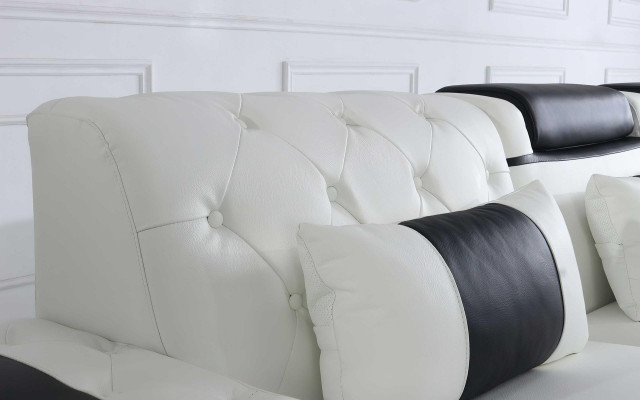 Ecksofa Sofa U Form Couch Polster Designer Leder Big Ledersofa Wohnlandschaft