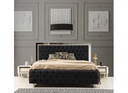 Schlafzimmer Bett 2x Nachttische Luxus Betten Set Komplett Design Möbel 3tlg.