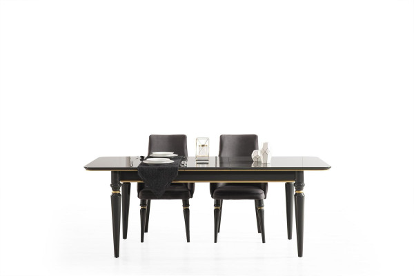 Luxus Esszimmer Esstisch Stuhl Gruppe Garnitur Set Holz Tisch Tische 5tlg. Sets