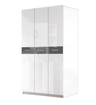 Graues Kinderzimmer Komplett Einzelbett Kleiderschrank Kommode 5tlg Jugendzimmer