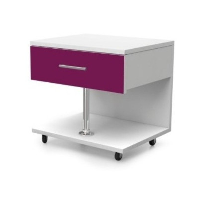 Schlafzimmer Lila Bett 2x Nachttisch Schreibtisch Kinderbett Set 5tlg.