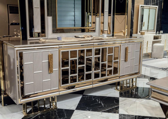 Sideboard Luxus Schrank Regal Holz Anrichte Schränke Wohnzimmer