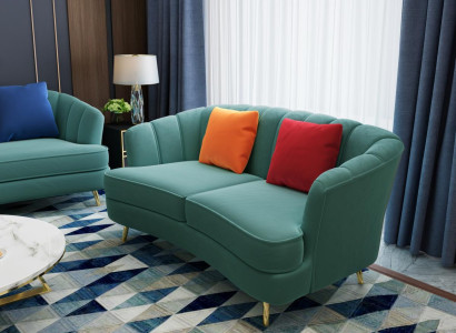 Zweisitzer Sofa 2 Sitzer Design Sofas Polster Moderne Sitz Stoff Textil Couch !