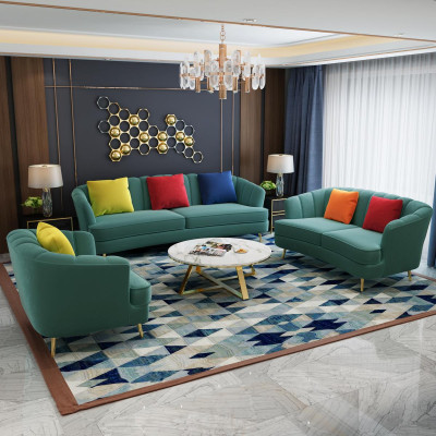 Couch Samt Textil Wohnzimmer Sofa Couchen Klassische Dreisitzer xl Polster