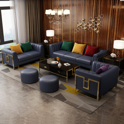 Sofagarnitur Big Set 3+1 Sitzer Leder Sofa Couch Garnitur Design Couchen