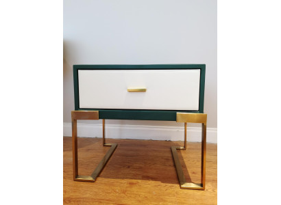 Design Nacht Tisch Konsole Deko Metall Glanz Tische Konsolen Schlaf Zimmer