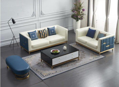 Sofagarnitur 3+2 Sitzer Moderne Garnitur Sitzgruppe Sofa Luxus Couchen