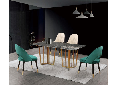Komplette Garnitur Set Esstisch 4 Stühle Esszimmer Ess Gruppe Tisch