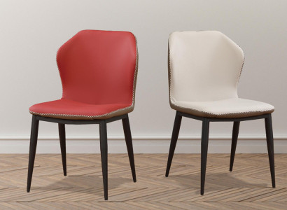 Stuhl 1x Ess Zimmer Polster Fernseh Lounge Club Stuhl Textil Leder Sitz