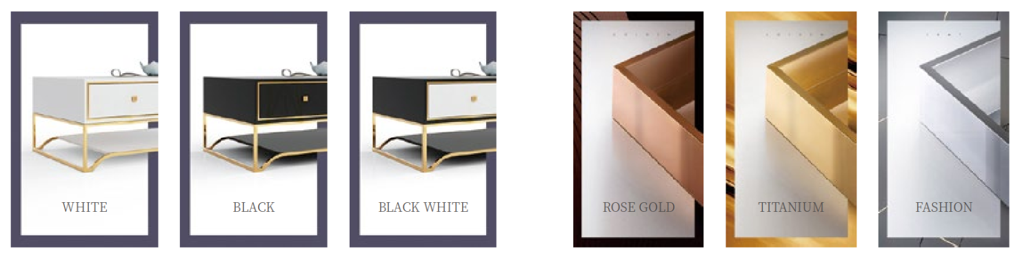 Modernes Design Wohn Wand Wohnzimmer Sideboard RTV Regal + Seiten