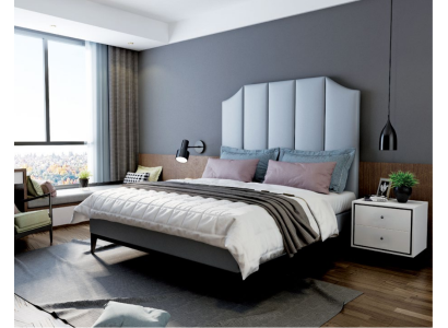 Bett Polster Design Luxus Doppel Hotel Betten Schlaf Zimmer Leder 180x200cm