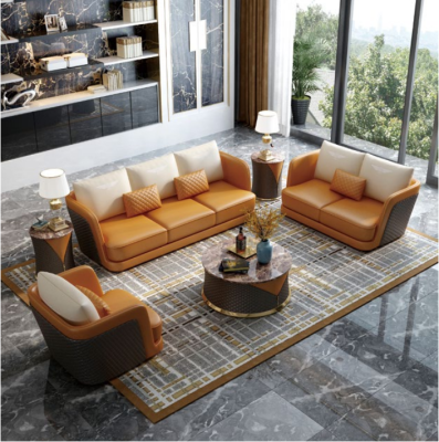 Edle Luxus Klasse Wohn Zimmer Set Garnitur Sofa Couch Polster 6 tlg.