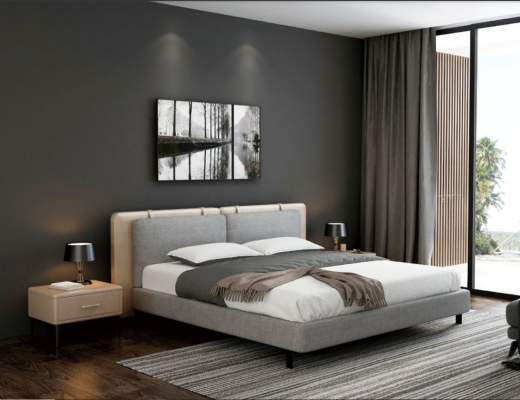 Doppelbett Bett Ehebett Design Luxus Luxur Betten Polsterbett Designbett